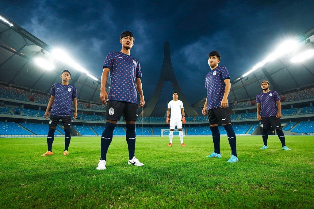 The u23 FFC (Cambodia National Football Team) home kits, launched in 2022 by Varaman